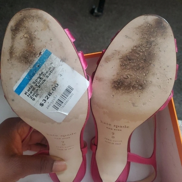 Kate Spade New York Irem Zinia Pink Stain heelMade in Italy Heel height 4inch - Picture 4 of 8